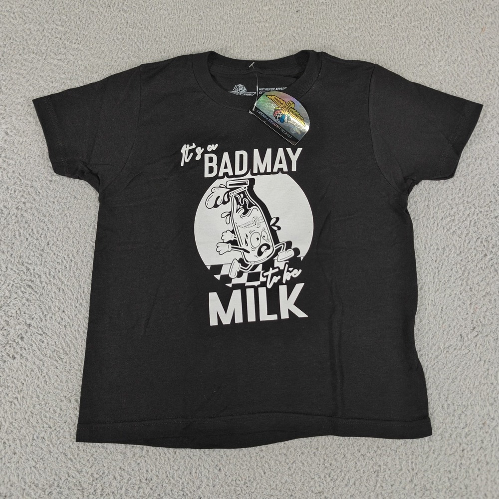 Indianapolis Motor Speedway Shirt Youth Small Black Indy 500 Racing Milk Tee IMS